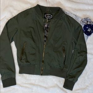 Olive Green Bomber Jacket